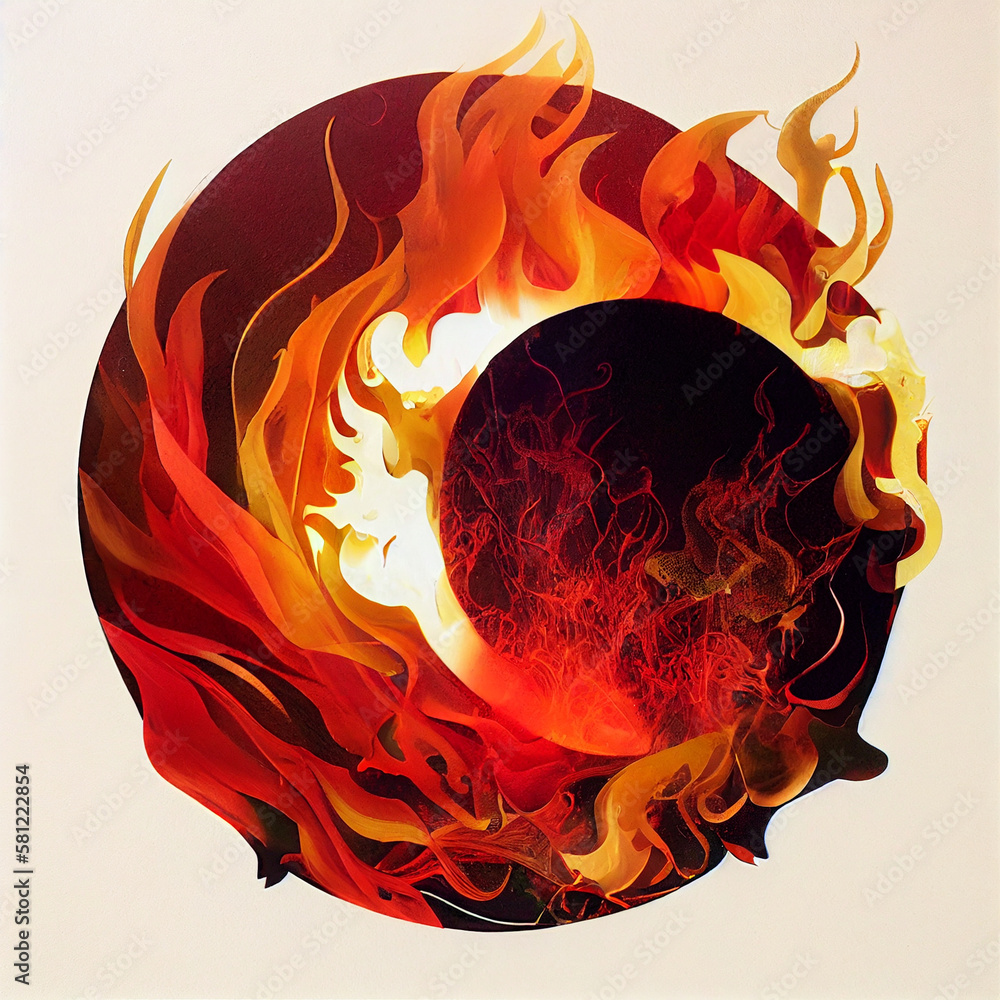 Ilustração do Stock The Element of Fire, fire elemental element