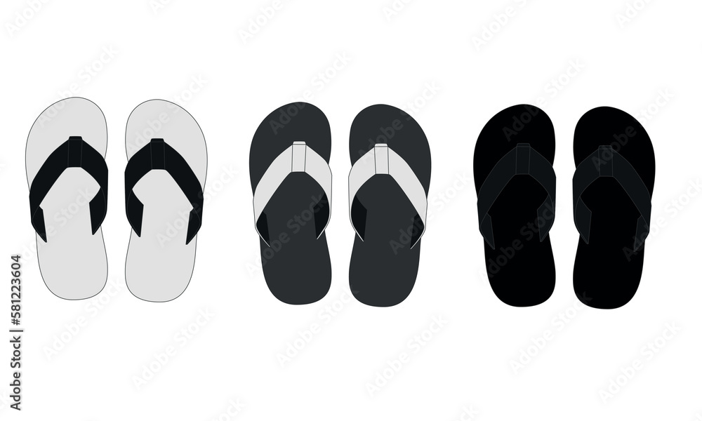 How to Draw Slippers | Sketch Drawing of Flip Flop Slippers - YouTube