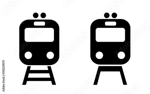 Metro vector icons set