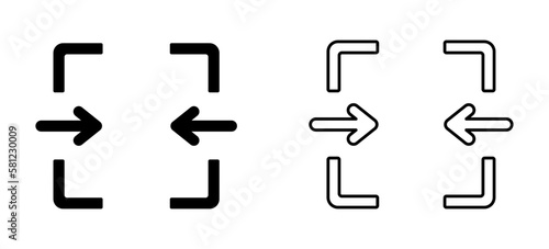 Merge graphic icons set