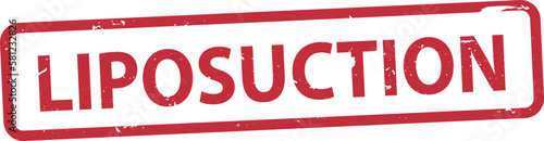 liposuction rubber stamp vector design