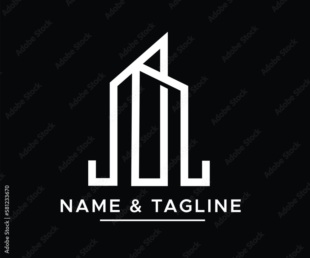 Fototapeta premium modern real estate logo