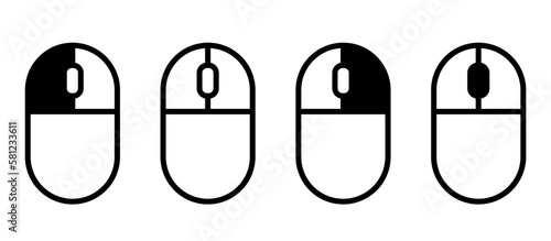 mouse icons set