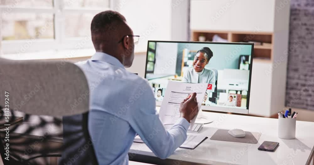 Online Video Conference Job Interview Meeting Online Video Conference Job Interview Meeting