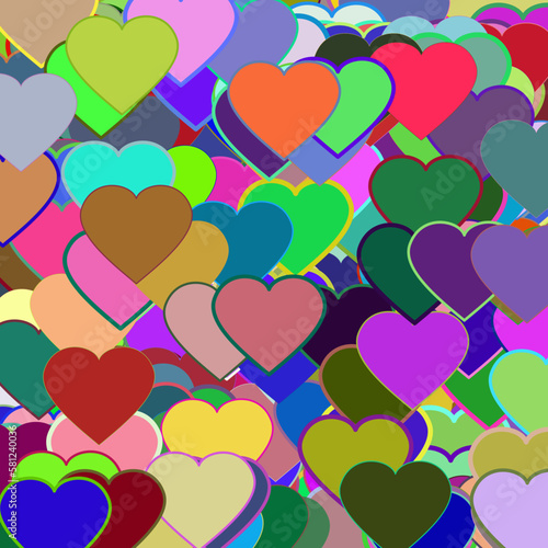 background with hearts