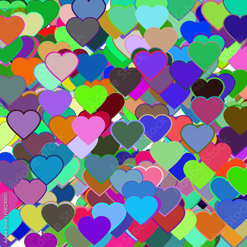 background with hearts