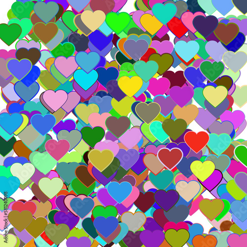 background with hearts