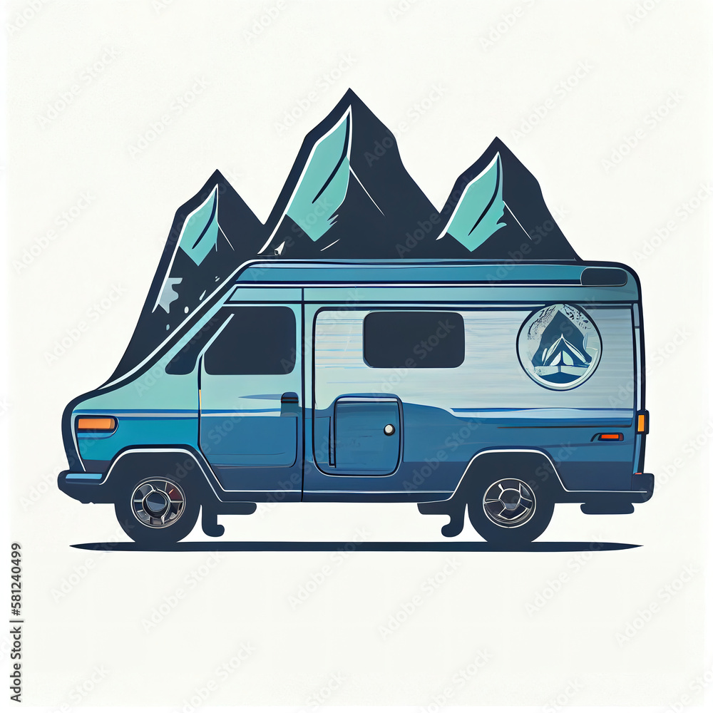 The Ultimate Van Life Journey: A Beautiful Camper Van Conversion for Adventurous Souls Embracing the Nomadic Lifestyle - Generative AI