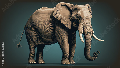 Majestätischer Elefant in der Wildnis: Die beeindruckende Schönheit eines mächtigen Dickhäuters