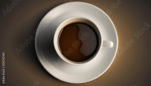 realistic cup of coffee, 3d illustration