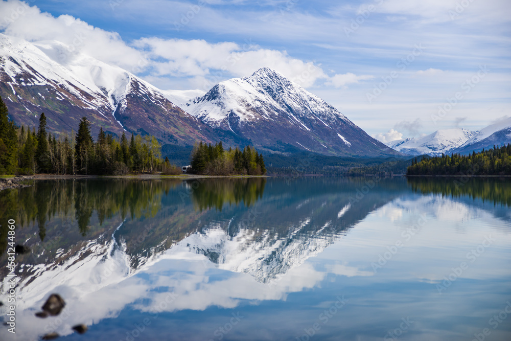 Reflection of a Landscape in Alaska