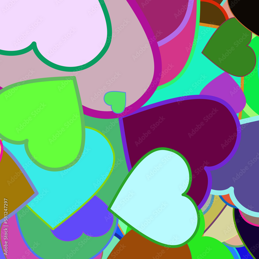 abstract background with hearts abstract background with hearts