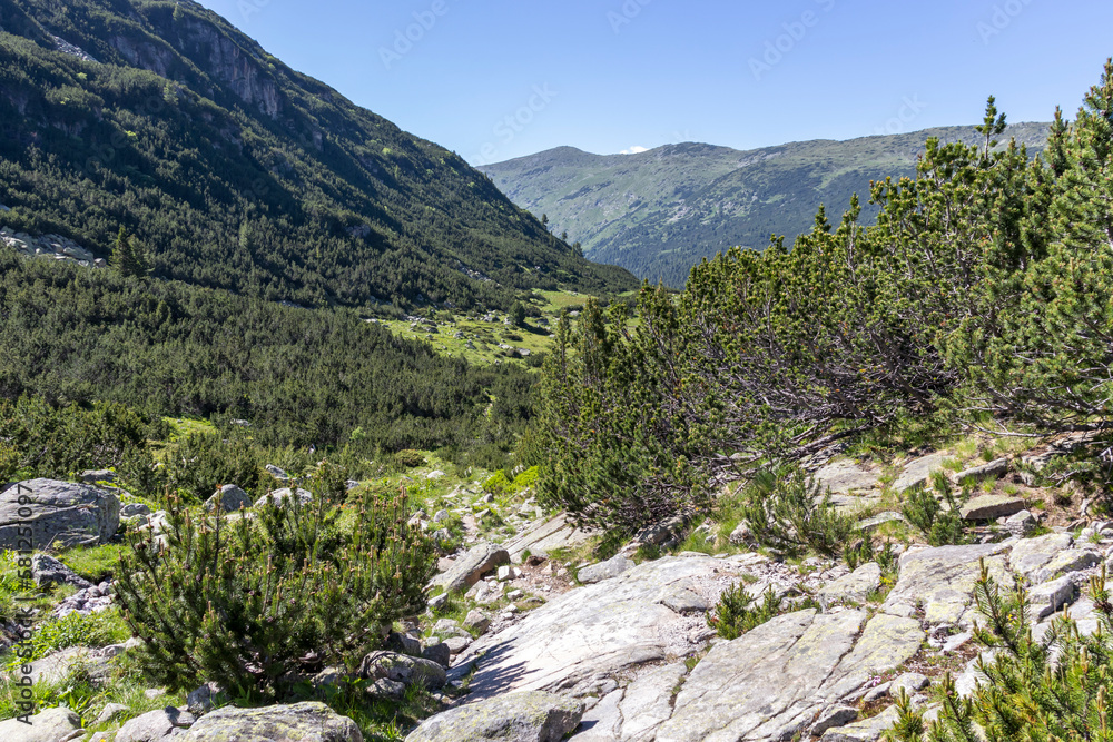 Landscape of Rila mountain near The Fish Lakes, Bulgaria Landscape of Rila mountain near The Fish Lakes, Bulgaria