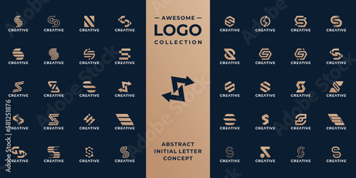 Letter S technology logo design