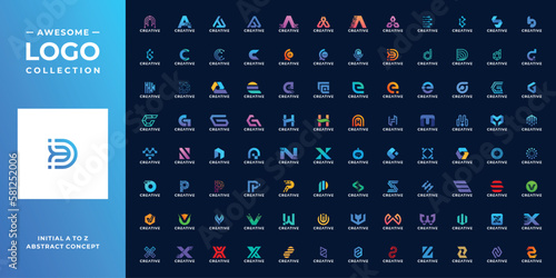 Letter A to z logo design collection