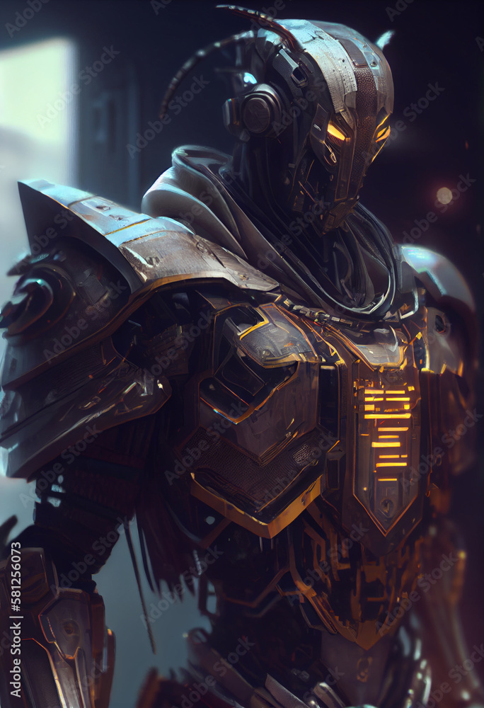 Beautiful Cyberpunk male scientist with Goggles, Cyberpunk metaverse character. Concept art, Digital painting. Portrait of cyber man with neon glowing armor and modern helmet with vizor. Bionomic Beautiful Cyberpunk male scientist with Goggles, Cyberpunk metaverse character. Concept art, Digital painting. Portrait of cyber man with neon glowing armor and modern helmet with vizor. Bionomic