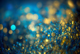 Abstract Blue & Gold Confetti background