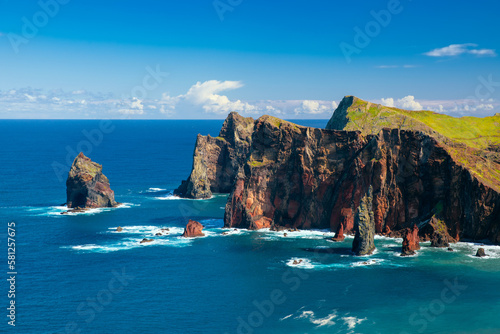 Fototapete Landscape with Ponta de Sao Lourenco, Madeira Island, Portugal