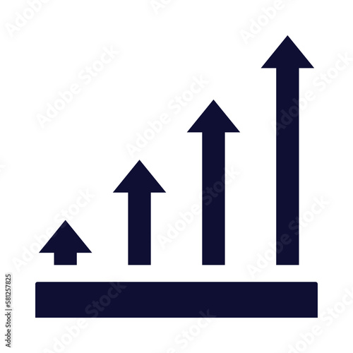 growth  graph  business growth graph chart icon