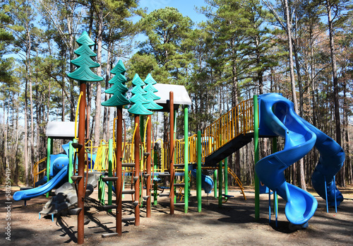 Playground in Mazarick Park, Fayetteville, North Carolina, USA photo