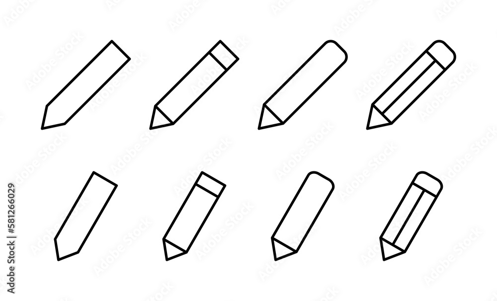 Pencil icon vector for web and mobile app. pen sign and symbol. edit icon vector Pencil icon vector for web and mobile app. pen sign and symbol. edit icon vector