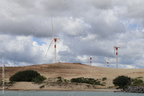 Torres Eolicas de Energia do Vento - Ceará Brasil photo