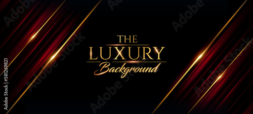 Golden Red Corner Award Background. Jubilee Night Decorative Invitation. Stage Graphics. Wedding Entertainment Hollywood Bollywood Night. Elegant Luxury. Elegant Shine Modern Template Certificate