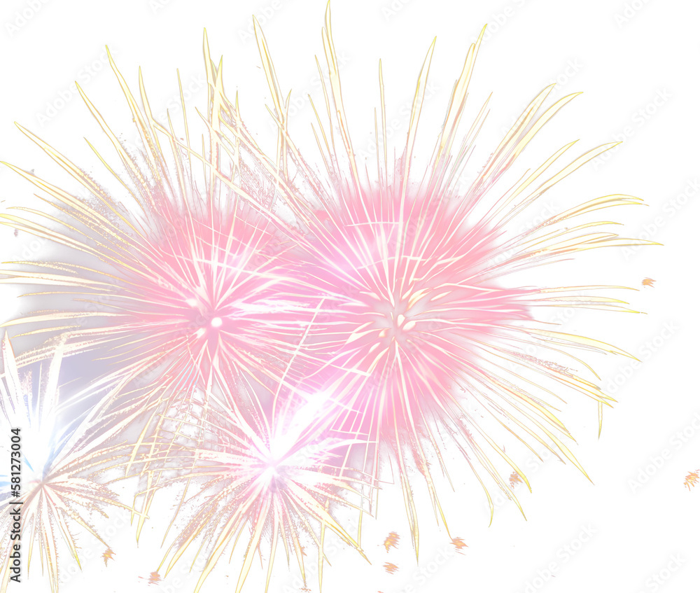 Isolated fireworks created with generative ai Isolated fireworks created with generative ai