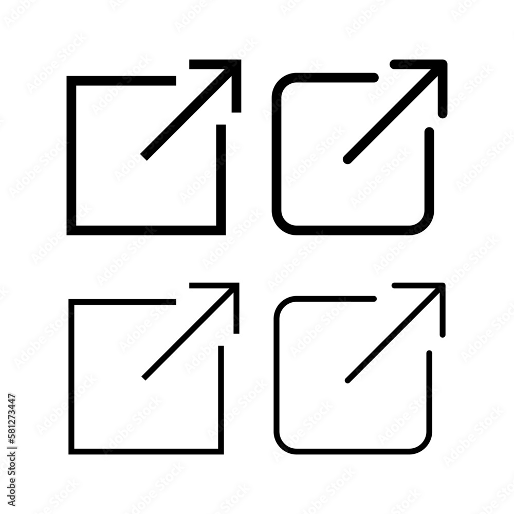External link icon vector illustration. link sign and symbol. hyperlink symbol External link icon vector illustration. link sign and symbol. hyperlink symbol