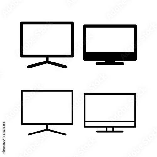 Tv icon vector illustration. television sign and symbol