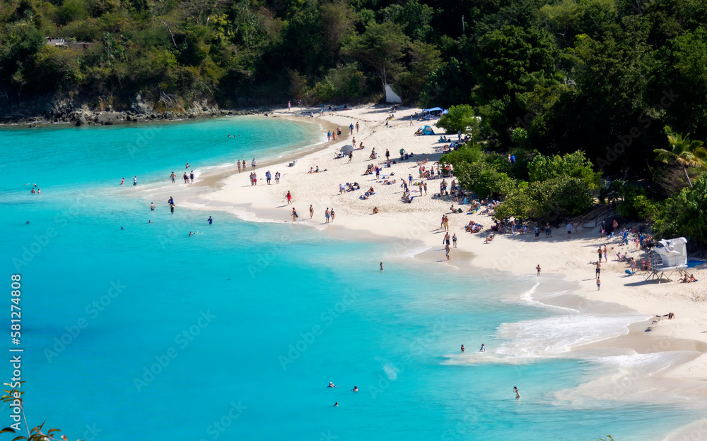 Trunk Bay Beach on St. John, USVI Trunk Bay Beach on St. John, USVI