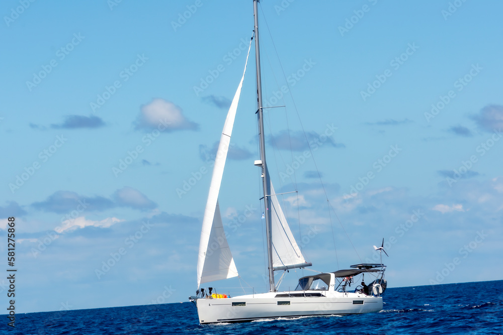 Fototapeta premium sailboat near St. Lucia