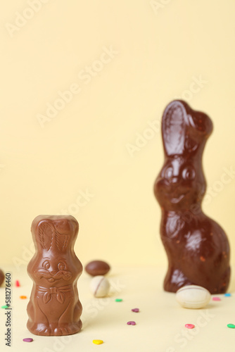 Chocolate easter bunny with...