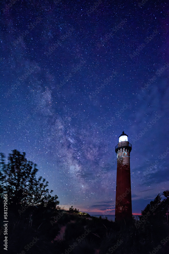 lighthouse and Milky Way