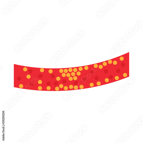 vector of cholesterol plaque