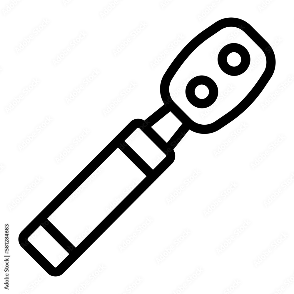 ophtalmoscope line icon