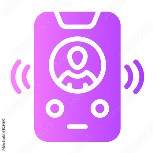 incoming gradient icon