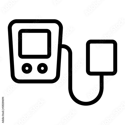 tensiometer line icon