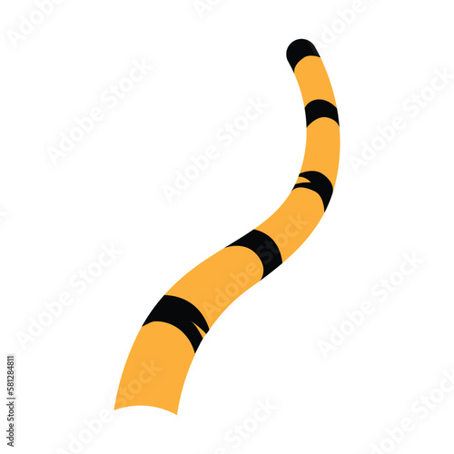 Tiger tail icon vector