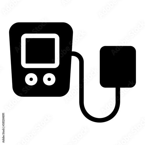 tensiometer glyph icon