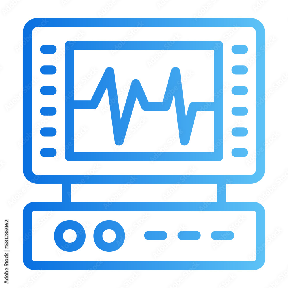 ecg monitor gradient icon ecg monitor gradient icon