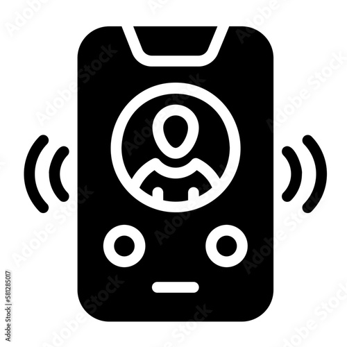 incoming glyph icon