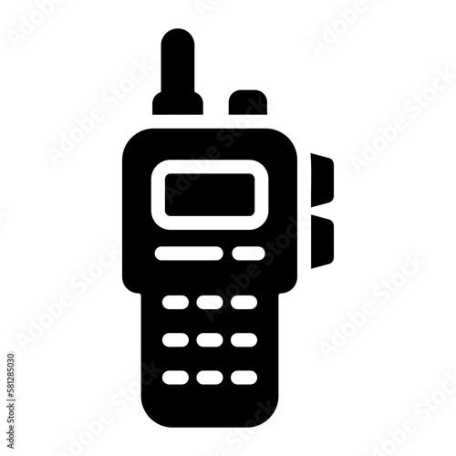 walkie glyph icon