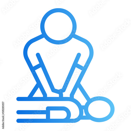 cpr gradient icon
