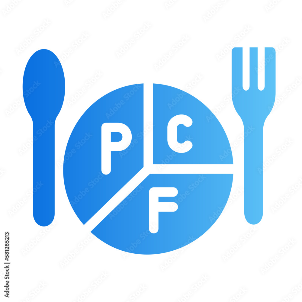 Fototapeta premium diet gradient icon