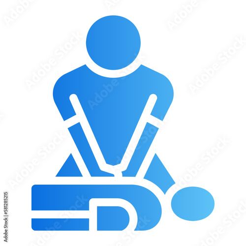 cpr gradient icon