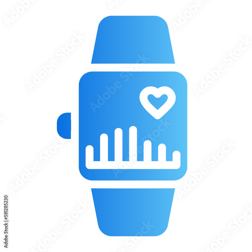 smartwatch gradient icon
