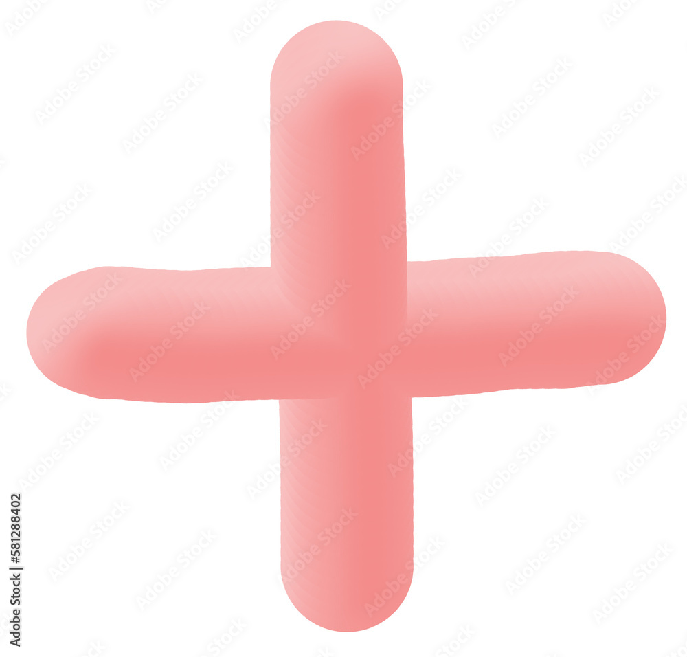 Obraz premium 3d plus symbol