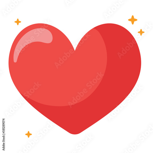 heart with sparks