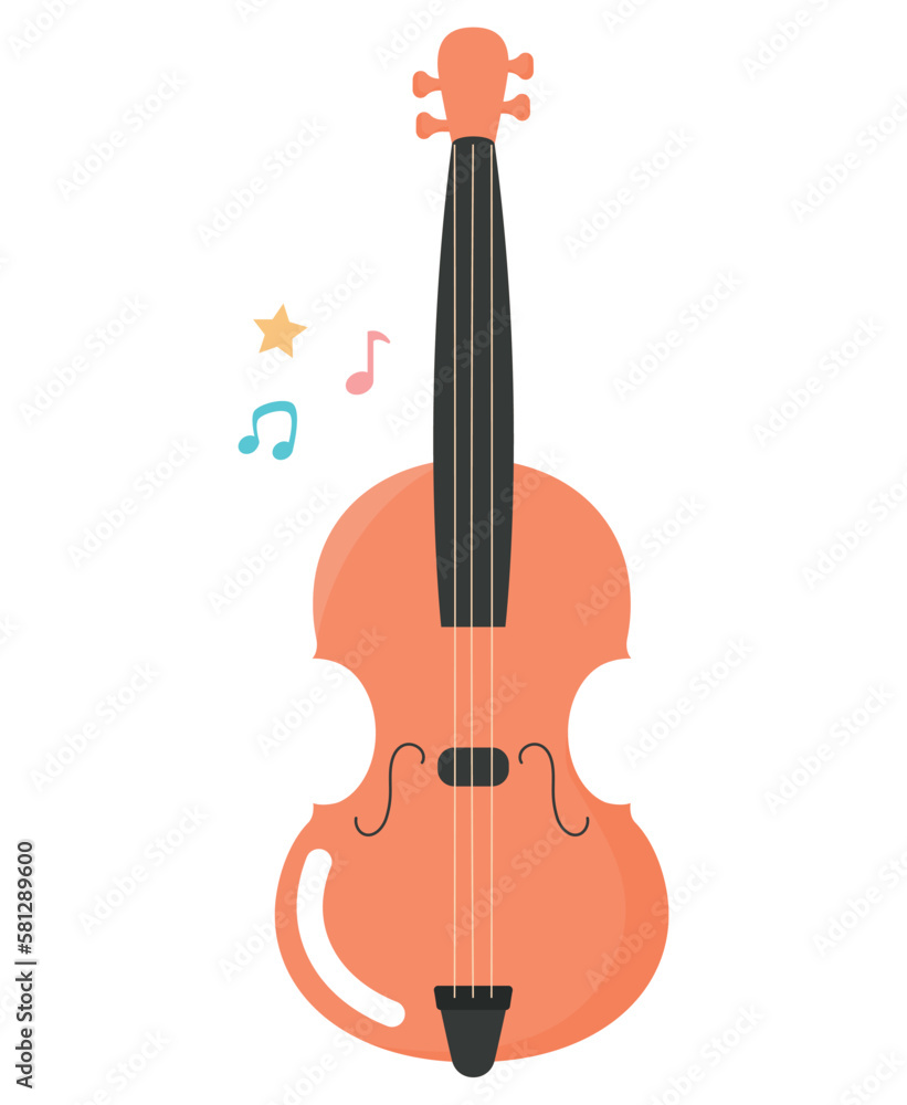 Fototapeta premium colored violin design
